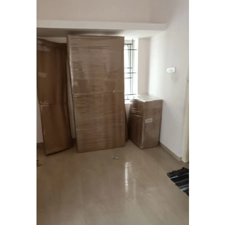 Professional movers packing office files